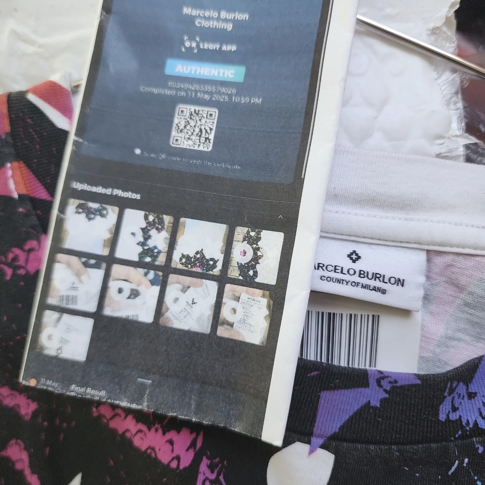 Marcelo Burlon County of Milan Multicolor Graphic Tee - Picture 3 of 5